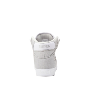 Supra VAIDER Høye Sneakers Herre Grå/Sølv/Hvite | NO-39260